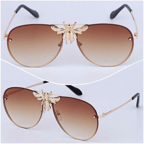 gucci stainless steel sunglasses|Gucci limited edition bee sunglasses.